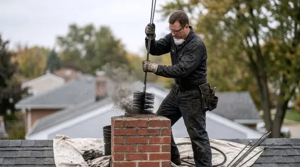 Rooftop sweep on Columbus's south side